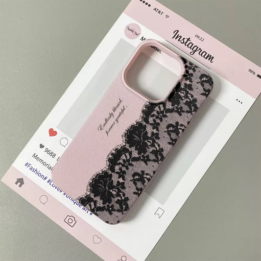 Aesthetic Luxury Lace iPhone Case - Vintage Elegance